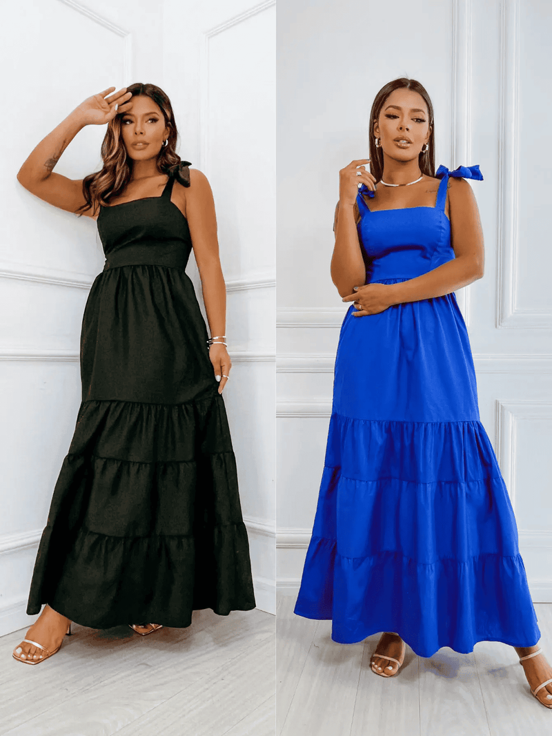 compre 1 leve 2 - Vestidos casuais versáteis com alça longa multiuso