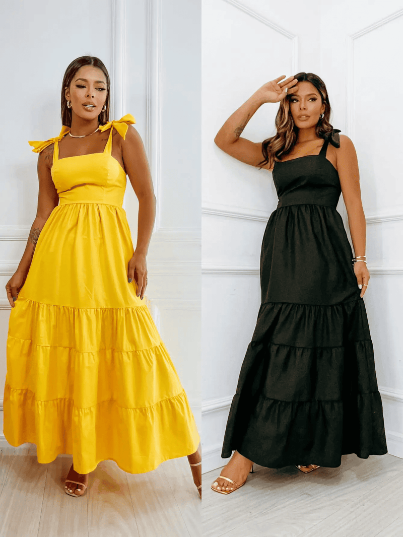 compre 1 leve 2 - Vestidos casuais versáteis com alça longa multiuso