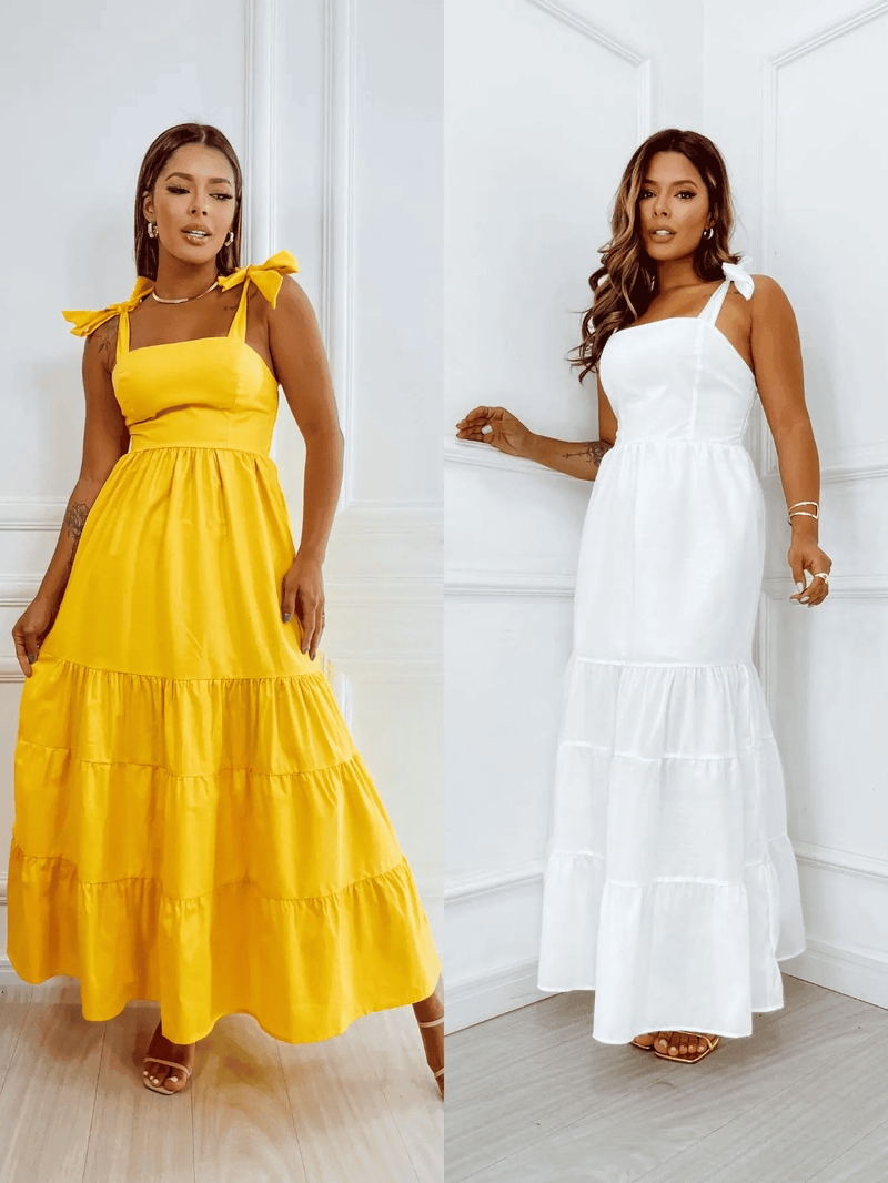 compre 1 leve 2 - Vestidos casuais versáteis com alça longa multiuso